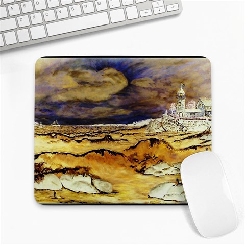 Brenton s Lighthouse Large Mousepad from ArtsNow.com Front