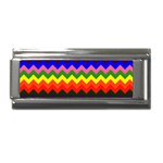 Rainbow Chevron Superlink Italian Charm (9mm)