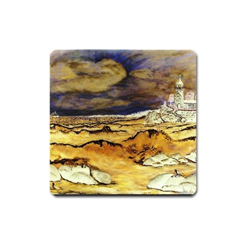 Brenton s Lighthouse Magnet (Square) from ArtsNow.com Front