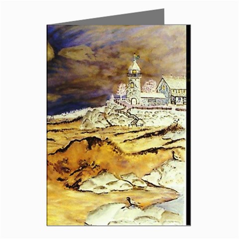 Brenton s Lighthouse Greeting Cards (Pkg of 8) from ArtsNow.com Left