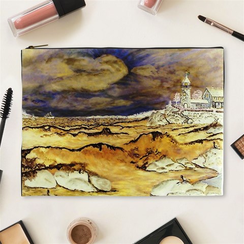 Brenton s Lighthouse Cosmetic Bag (XL) from ArtsNow.com Front