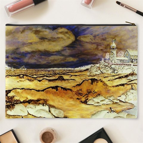 Brenton s Lighthouse Cosmetic Bag (XXXL) from ArtsNow.com Back