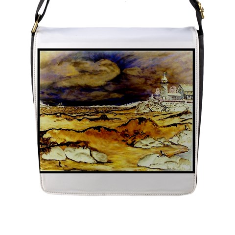 Brenton s Lighthouse Flap Closure Messenger Bag (L) from ArtsNow.com Front