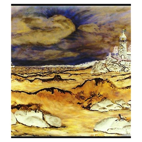 Brenton s Lighthouse Drawstring Pouch (Medium) from ArtsNow.com Front