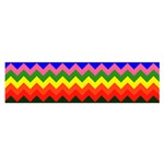 Rainbow Chevron Satin Scarf (Oblong)