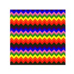 Rainbow Chevron Small Satin Scarf (Square)