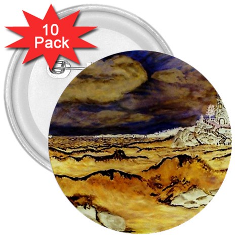Brenton s Lighthouse 3  Button (10 pack) from ArtsNow.com Front