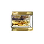 Brenton s Lighthouse Gold Trim Italian Charm (9mm)