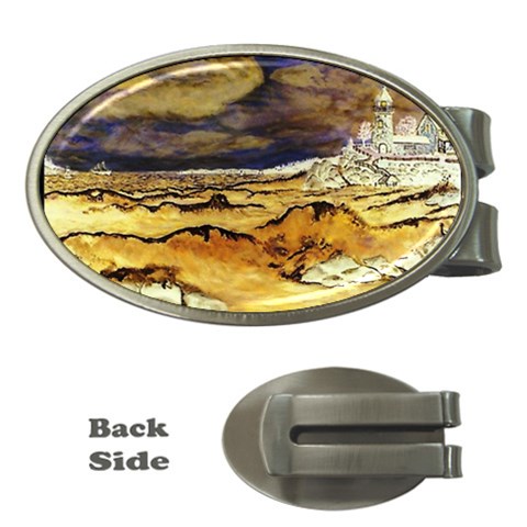 Brenton s Lighthouse Money Clip (Oval) from ArtsNow.com Front