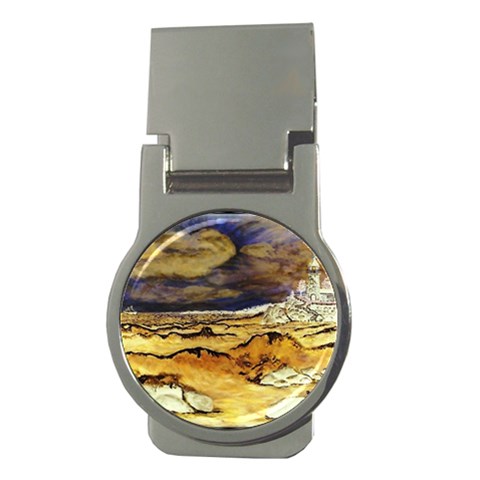 Brenton s Lighthouse Money Clip (Round) from ArtsNow.com Front