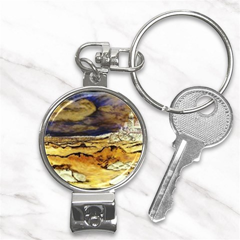 Brenton s Lighthouse Nail Clippers Key Chain from ArtsNow.com Front