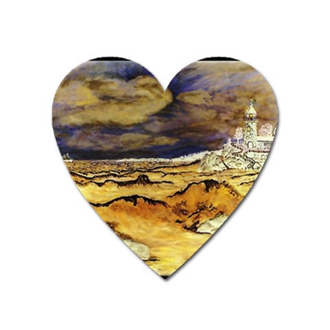 Brenton s Lighthouse Magnet (Heart) from ArtsNow.com Front