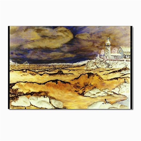 Brenton s Lighthouse Postcard 4 x 6  (Pkg of 10) from ArtsNow.com Front