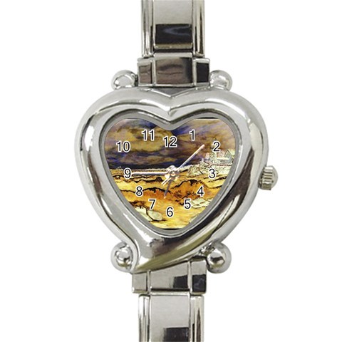Brenton s Lighthouse Heart Italian Charm Watch from ArtsNow.com Front