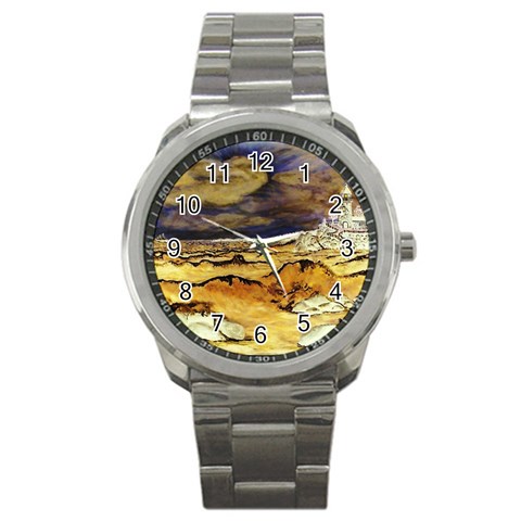 Brenton s Lighthouse Sport Metal Watch from ArtsNow.com Front