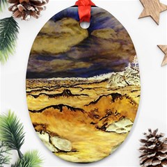 Brenton s Lighthouse Oval Ornament (Two Sides) from ArtsNow.com Front