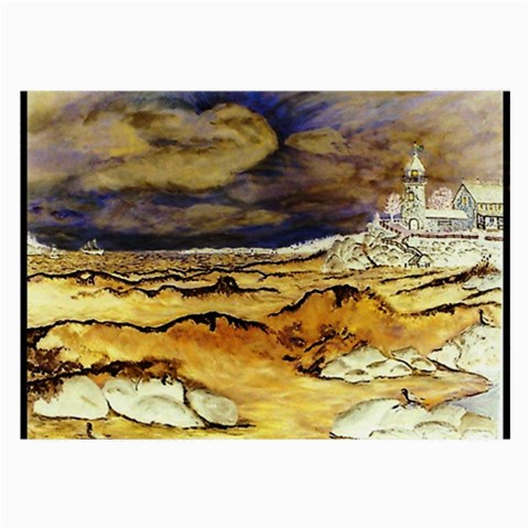 Brenton s Lighthouse Large Glasses Cloth (2 Sides) from ArtsNow.com Front