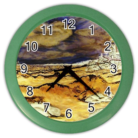 Brenton s Lighthouse Color Wall Clock from ArtsNow.com Front