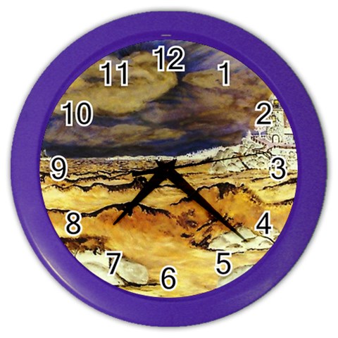 Brenton s Lighthouse Color Wall Clock from ArtsNow.com Front