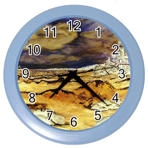 Brenton s Lighthouse Color Wall Clock from ArtsNow.com Front