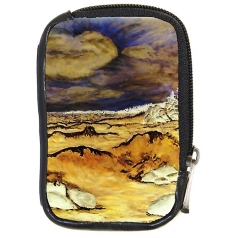 Brenton s Lighthouse Compact Camera Leather Case from ArtsNow.com Front