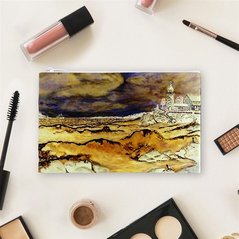 Brenton s Lighthouse Cosmetic Bag (Medium) from ArtsNow.com Front
