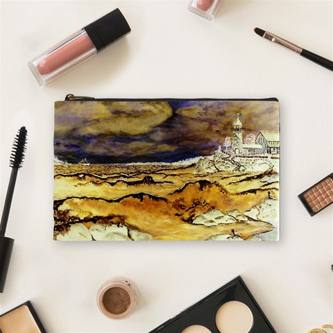 Brenton s Lighthouse Cosmetic Bag (Medium) from ArtsNow.com Front