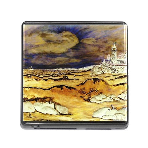 Brenton s Lighthouse Memory Card Reader (Square) from ArtsNow.com Front