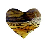 Brenton s Lighthouse Standard 16  Premium Heart Shape Cushion 