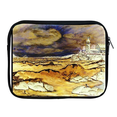 Brenton s Lighthouse Apple iPad 2/3/4 Zipper Case from ArtsNow.com Front
