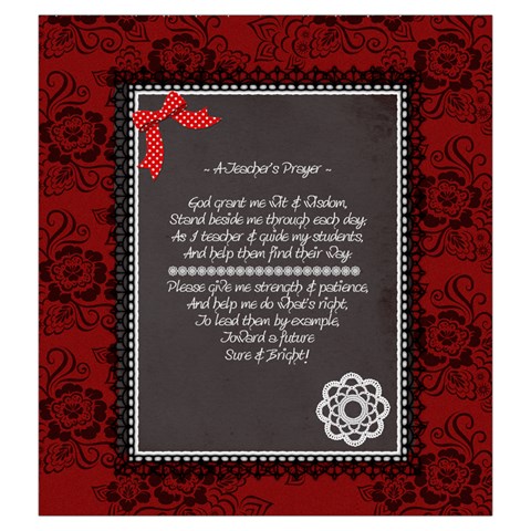 Teacher R Drawstring Pouch (Large) from ArtsNow.com Back