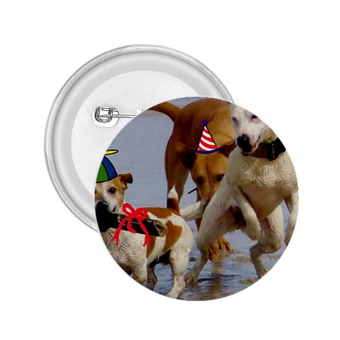 Birthday Dogs 2.25  Button from ArtsNow.com Front