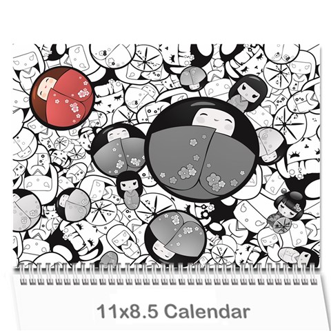 2024 Search Red Wall Calendar 11 x 8.5 (12 Cover