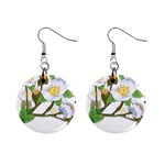 flower038 1  Button Earrings