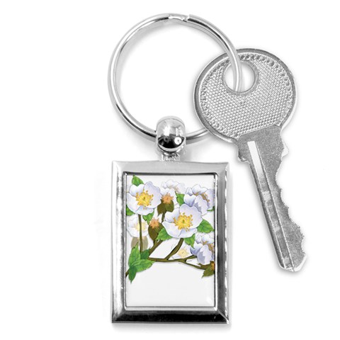 flower038 Key Chain (Rectangle) from ArtsNow.com Front
