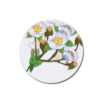 flower038 Rubber Coaster (Round)