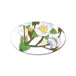 flower038 Sticker Oval (100 pack)