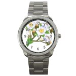 flower038 Sport Metal Watch