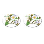 flower038 Cufflinks (Oval)
