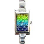 Glitter 4 Rectangle Italian Charm Watches