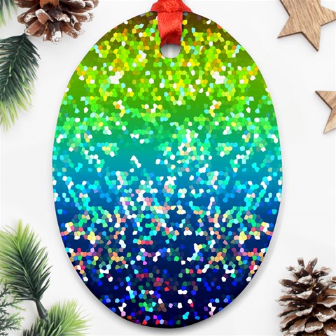 Glitter 4 Ornament (Oval)  from ArtsNow.com Front