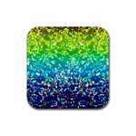 Glitter 4 Rubber Coaster (Square) 