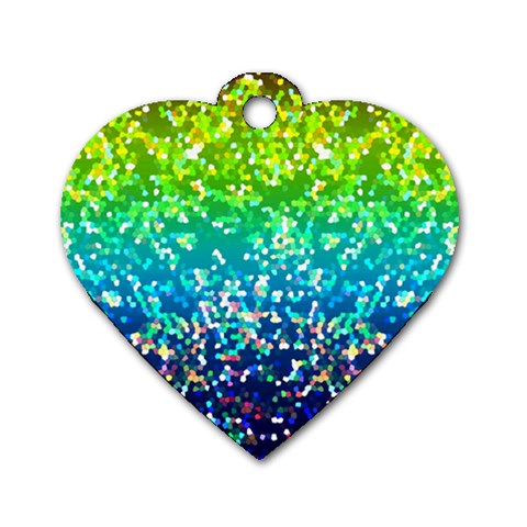 Glitter 4 Dog Tag Heart (One Side) from ArtsNow.com Front
