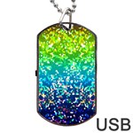 Glitter 4 Dog Tag USB Flash (One Side)