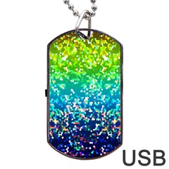 Glitter 4 Dog Tag USB Flash (Two Sides)  from ArtsNow.com Front