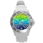 Glitter 4 Round Plastic Sport Watch (L)