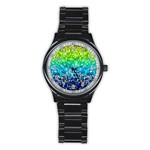 Glitter 4 Stainless Steel Round Watches