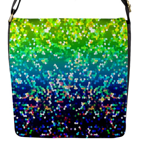 Glitter 4 Flap Messenger Bag (S) from ArtsNow.com Front