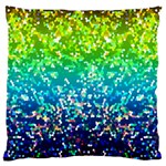 Glitter 4 Large Flano Cushion Cases (One Side) 