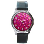 Polka Dot Sparkley Jewels 1 Round Metal Watches